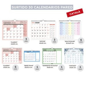 Calendarios murales y sobremesa CALENDARI (2026) CATALAN SENFORT PARET MENSUAL ASSORTIMENT DE 30