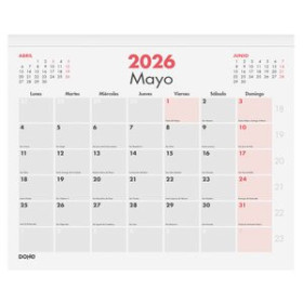 Calendarios murales y sobremesa CALENDARIO (2026) DOHE FALDILLA DOHE MENSUAL NUMEROS PEQUEÑOS 247x300