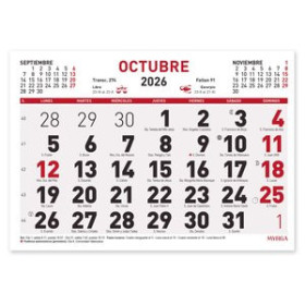 Calendarios murales y sobremesa CALENDARIO (2026) FALDILLA MYRGA MENSUAL 21x15