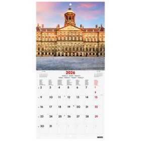 Calendarios murales y sobremesa CALENDARIO (2026) FINOCAM INTERNACIONAL PARED IMAGENES MENSUAL PARA ESCRIBIR 180x180 AMSTERDAM