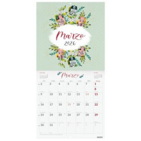 Calendarios murales y sobremesa CALENDARIO (2026) FINOCAM PARED IMAGENES MENSUAL PARA ESCRIBIR 300x300 FLOWER JOURNAL