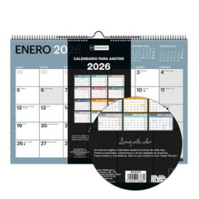 Calendarios murales y sobremesa CALENDARIO (2026) MIQUELRIUS PARED DESIGN CHROMAT MENSUAL PARA ESCRIBIR A4 296x210