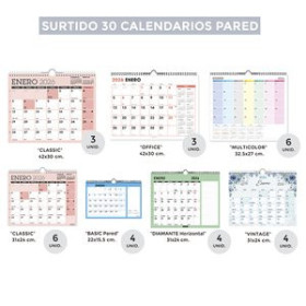 Calendarios murales y sobremesa CALENDARIO (2026) SENFORT PARED MENSUAL SURTIDO DE 30