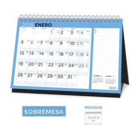Calendarios murales y sobremesa CALENDARIO (2026) SENFORT SOBREMESA BASIC MENSUAL 220x155