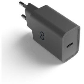 Alimentación CARGADOR GROOVY DE PARED USB-C ALTO RENDIMIENTO 20W NEGRO