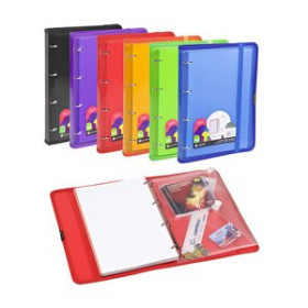 Carpebloc CARPEBLOC CARCHIVO DUNE PP A4 4 an.MIXTAS 20mm con REC. 100 hj. CUADRIC.4x4 ROJO