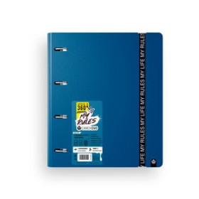 Carpebloc CARPEBLOC CARCHIVO FOAM 360 MY RULES A4 4 an.MIXTAS 35mm con REC. 100 hj. CUADRIC.5x5 DEEP BLUE
