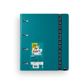 Carpebloc CARPEBLOC CARCHIVO FOAM 360 MY RULES A4 4 an.MIXTAS 35mm con REC. 100 hj. CUADRIC.5x5 DEEP GREEN