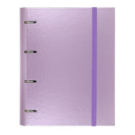 Carpebloc CARPEBLOC CARCHIVO METAL PP Fº 4 an.MIXTAS 35mm con REC. 100 hj. CUADRIC.5x5 MALVA