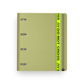 Carpebloc CARPEBLOC CARCHIVO 360 DO NOT CROSS FOAM PP A4+ 4 an.MIXTAS 35mm con REC. 100 hj. CUADRIC.5x5 ARMY GREE