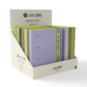 Carpebloc CARPEBLOC CARCHIVO 360 DO NOT CROSS FOAM PP A4+ 4 an.MIXTAS 35mm con REC. 100 hj. CUADRIC.5x5 SURTIDO EXPOSITOR DE 10