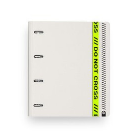 Carpebloc CARPEBLOC CARCHIVO 360 DO NOT CROSS FOAM PP A4+ 4 an.MIXTAS 35mm con REC. 100 hj. HORIZONTAL GREY