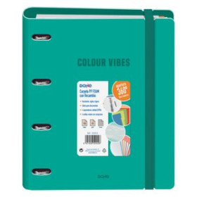 Carpebloc CARPEBLOC DOHE COLOUR VIBES A4 POLYFOAM 4 ANILLAS MIXTAS 35 mm con RECAMBIO 100hj. 90gr. CUADRIC.5x5 VERDE