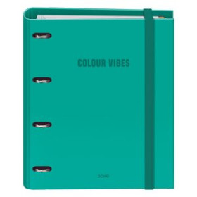 Carpebloc CARPEBLOC DOHE COLOUR VIBES A4 4 ANILLAS MIXTAS 35 mm con RECAMBIO 100hj. 90gr. CUADRIC.5x5 VERDE