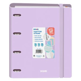 Carpebloc CARPEBLOC DOHE SERENITY A4 POLYFOAM 4 ANILLAS MIXTAS 35 mm con RECAMBIO 100hj. 90gr. CUADRIC.5x5 MORADO