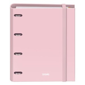 Carpebloc CARPEBLOC DOHE SERENITY A4 4 ANILLAS MIXTAS 35 mm con RECAMBIO 100hj. 90gr. CUADRIC.5x5 ROSA