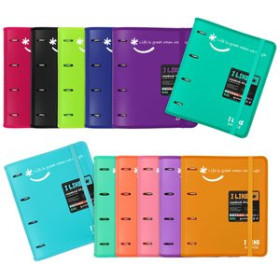 Carpebloc CARPEBLOC GRAFOPLAS LIKE2 PP SEMIRRIGIDO OPACO A4 4 an.MIXTAS 35mm con REC.100 hj. CORAL