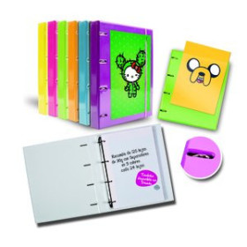 Carpebloc CARPEBLOC IBERPLAS CARTON FORRADO FASHION A4 4 an.25mm con REC.120 hj. 90 gr. FUN COLOR