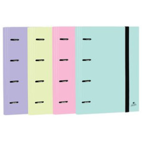 Carpebloc CARPEBLOC MARIOLA A4 4 an. MIXTAS 25mm SIN RECAMBIO SURTIDO PASTELES (4 col.)