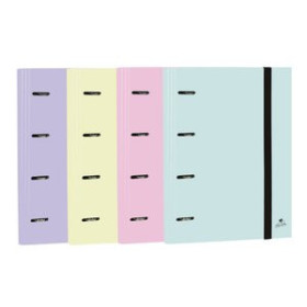 Carpebloc CARPEBLOC MARIOLA A4 4 an. MIXTAS 40mm SIN RECAMBIO SURTIDO PASTEL (4 col.)