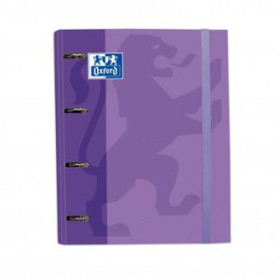 Carpebloc CARPEBLOC OXFORD SCHOOL EUROPEANBINDER CLASSIC A4+ 4 an.MIXTAS 35mm con RECAMBIO 100 hj. CUADRIC.5x5 MALVA