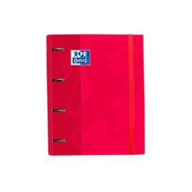 Carpebloc CARPEBLOC OXFORD SCHOOL EUROPEANBINDER CLASSIC A4+ 4 an.MIXTAS 35mm con RECAMBIO 100 hj. CUADRIC.5x5 ROJO