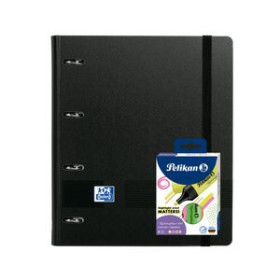 Carpebloc CARPEBLOC OXFORD SCHOOL EUROPEANBINDER LIVE&GO POLYFOAM A4+ 4 an.MIXTAS 35mm con RECAMBIO 80 hj. CUADRIC.5x5 NEGRO
