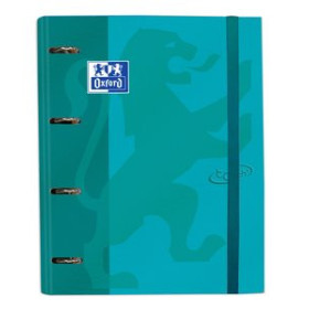 Carpebloc CARPEBLOC OXFORD SCHOOL EUROPEANBINDER TOUCH A4+ 4 an.MIXTAS 35mm con RECAMBIO 100 hj. CUADRIC.5x5 AQUA