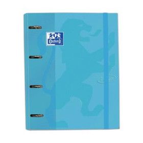 Carpebloc CARPEBLOC OXFORD SCHOOL EUROPEANBINDER TOUCH A4+ 4 an.MIXTAS 35mm con RECAMBIO 100 hj. CUADRIC.5x5 AZUL PASTEL