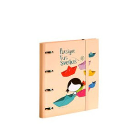 Carpebloc CARPEBLOC PARDO MUXOTE SUEÑOS CARTON FORRADO 320x280 4 an.MIXTAS 35mm con REC. 120 hj. 90gr.CUADRIC.5x5 SALMON