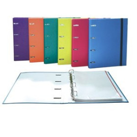 Carpebloc CARPEBLOC SENFORT BASIC tapa EXTRA A4 4 an.MIXTAS 25mm con REC. 80 hj. CUADRIC.5x5 SURTIDO