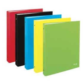 Carpetas de anillas CARPETA de ANILLAS CARCHIVO LUZ CARTON PLASTIFICADO BRILLO A4 4 an. 25mm EXPOSITOR de 10