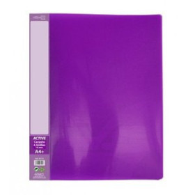 Carpetas de anillas CARPETA de ANILLAS OFFICE BOX PP TWILL SUPRA A4+ 4 an.16mm MORADO