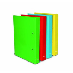 Carpetas de anillas CARPETA de ANILLAS PARDO STUDIO STYLE CARTON EXTRA FORRADO COLORES Fº 4 an. 40mm EXPOSITOR de 8