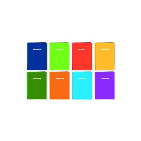 Carpebloc CARPETA de ANILLAS UNIVERSITY A4 4 an. 40 mm. con RECAMBIO 120 hj. SURTIDO (8 col.)