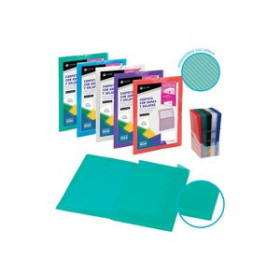 Carpetas de gomas CARPETA de GOMAS y SOLAPAS CARCHIVO DIAGONAL PP Fº con CANGURO SURTIDO