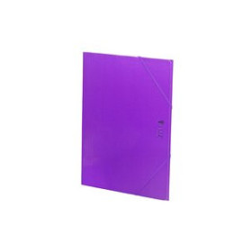 Carpetas de gomas CARPETA de GOMAS y SOLAPAS CARCHIVO LUZ CARTON PLASTIFICADO BRILLO Fº VIOLETA