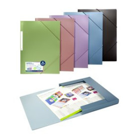 Carpetas de gomas CARPETA de GOMAS y SOLAPAS CARCHIVO METAL POLIPROPILENO Fº EXPOSITOR de 30