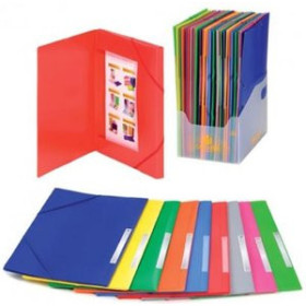 Carpetas de gomas CARPETA de GOMAS y SOLAPAS CARCHIVO PP OPACO Fº  con ETIQUETA VERDE