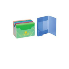 Carpetas de gomas CARPETA de GOMAS y SOLAPAS CARCHIVO PP TRANS. 4º SURTIDO EXPOSITOR de 40