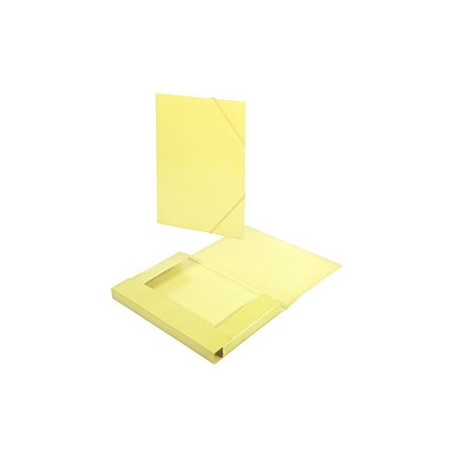 Carpetas de gomas CARPETA de GOMAS y SOLAPAS CARCHIVO SOFT CARTON BRILLO Fº AMARILLO