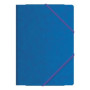 Carpetas de gomas CARPETA de GOMAS y SOLAPAS DOHE CARTON Fº AZUL