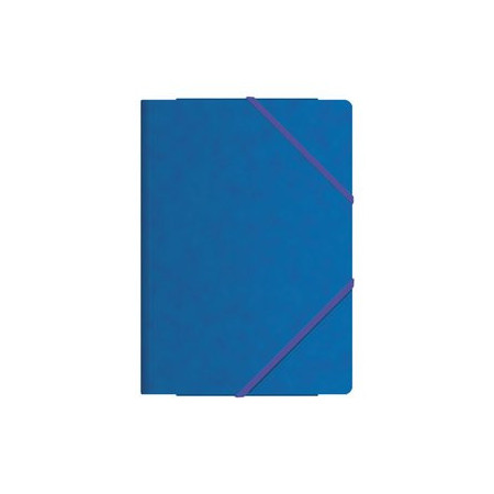 Carpetas de gomas CARPETA de GOMAS y SOLAPAS DOHE CARTON Fº AZUL