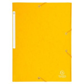 Carpetas de gomas CARPETA de GOMAS y SOLAPAS EXACOMPTA MAXI CARTON A4 con ETIQUETA AMARILLO