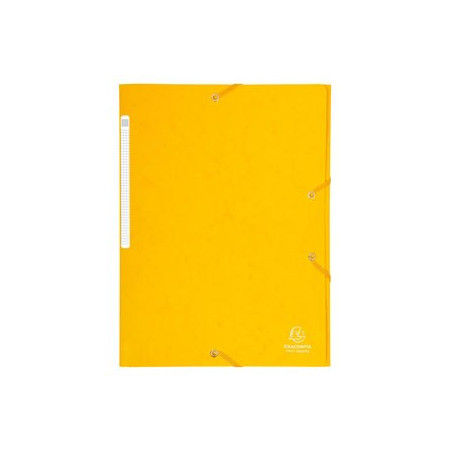 Carpetas de gomas CARPETA de GOMAS y SOLAPAS EXACOMPTA MAXI CARTON A4 con ETIQUETA AMARILLO