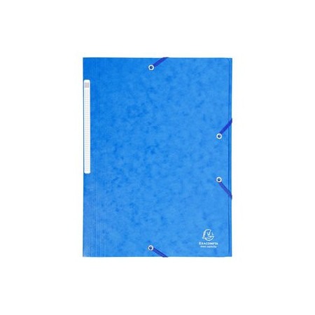 Carpetas de gomas CARPETA de GOMAS y SOLAPAS EXACOMPTA MAXI CARTON A4 con ETIQUETA AZUL
