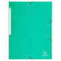 Carpetas de gomas CARPETA de GOMAS y SOLAPAS EXACOMPTA MAXI CARTON A4 con ETIQUETA VERDE