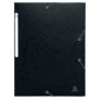 Carpetas de gomas CARPETA de GOMAS y SOLAPAS EXACOMPTA SCOTTEN MAXI CARTON GOFRADO A4 con ETIQUETA NEGRO