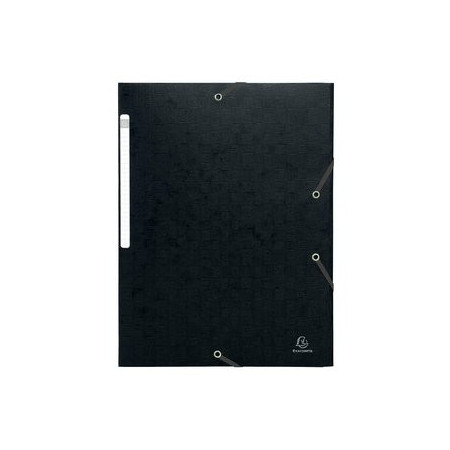 Carpetas de gomas CARPETA de GOMAS y SOLAPAS EXACOMPTA SCOTTEN MAXI CARTON GOFRADO A4 con ETIQUETA NEGRO