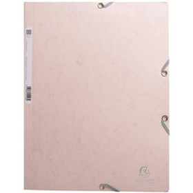 Carpetas de gomas CARPETA de GOMAS y SOLAPAS EXACOMPTA SKANDI CARTULINA A4 400g con ETIQUETA NUDE